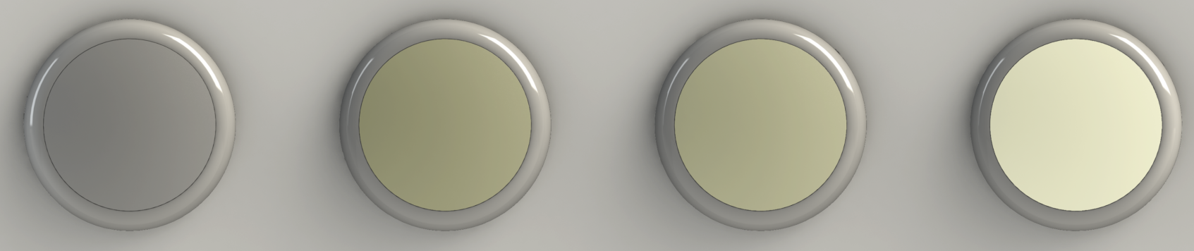 A render showcasing the various standby levels - 0%, 10%, 25% and 100%