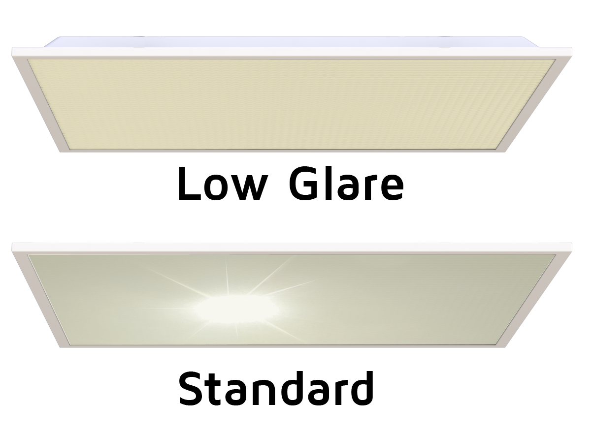 Low Glare Ashley Panel VS. a standard panel